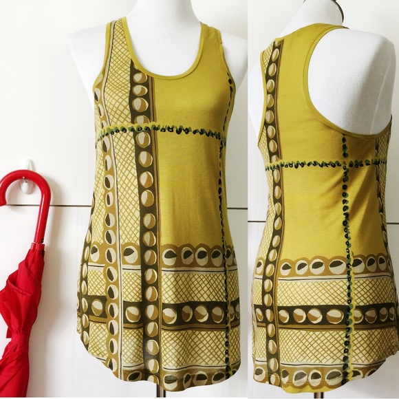 Burberry Tops - Burberry Brit Tank Top Geometric Print Sz S/P